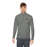 Quarter-Zip Mended Heart Pullover