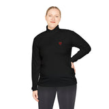 Quarter-Zip Mended Heart Pullover
