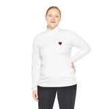 Quarter-Zip Mended Heart Pullover