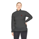 Quarter-Zip Mended Heart Pullover