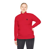 Quarter-Zip Mended Heart Pullover