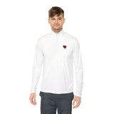 Quarter-Zip Mended Heart Pullover