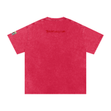 Snow Washed Oversized Mended Heart Shirt