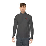 Quarter-Zip Mended Heart Pullover