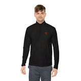 Quarter-Zip Mended Heart Pullover