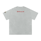 Snow Washed Oversized Mended Heart Shirt