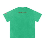 Snow Washed Oversized Mended Heart Shirt