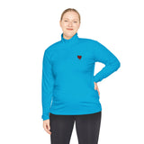 Quarter-Zip Mended Heart Pullover