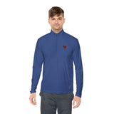 Quarter-Zip Mended Heart Pullover