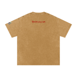 Snow Washed Oversized Mended Heart Shirt