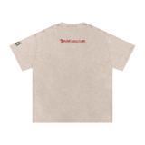 Snow Washed Oversized Mended Heart Shirt